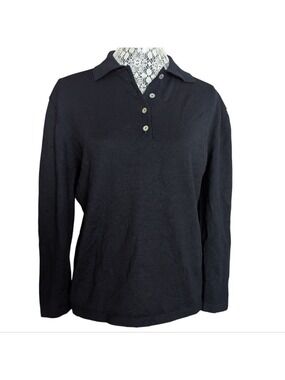 Woolmark Black Long Sleeve Top/Sweater